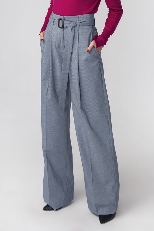 VILATTE Брюки 568096 D24.383 серый-синий