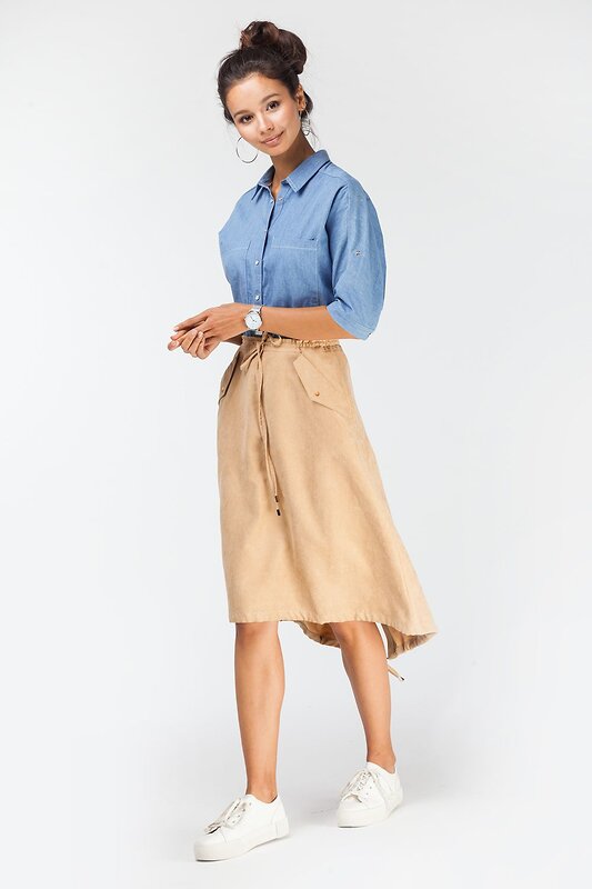 VILATTE Юбка 568101 D26.341 светло-бежевый