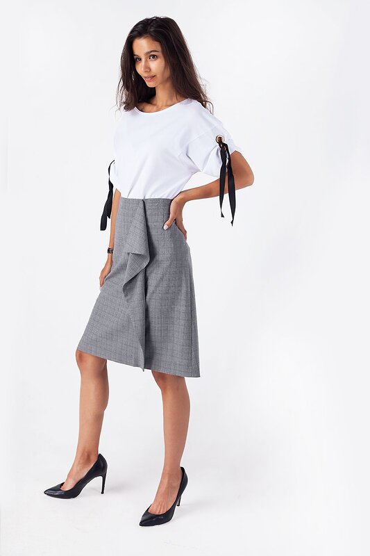 VILATTE Юбка 568102 D26.351 серый