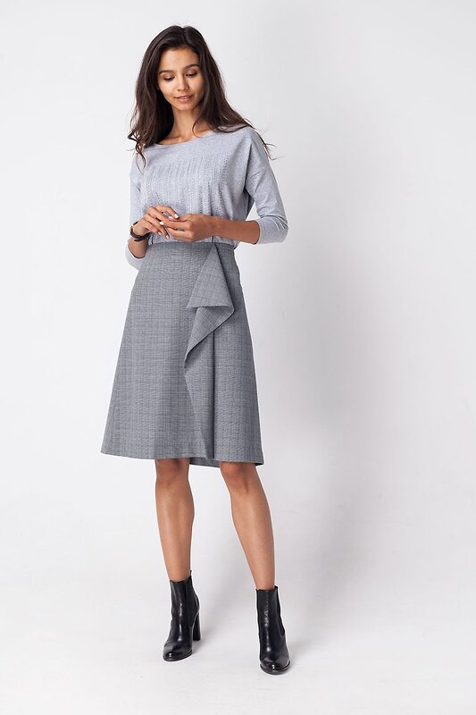 VILATTE Юбка 568102 D26.351 серый