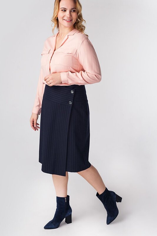 VILATTE Юбка 568103 D26.364 синий