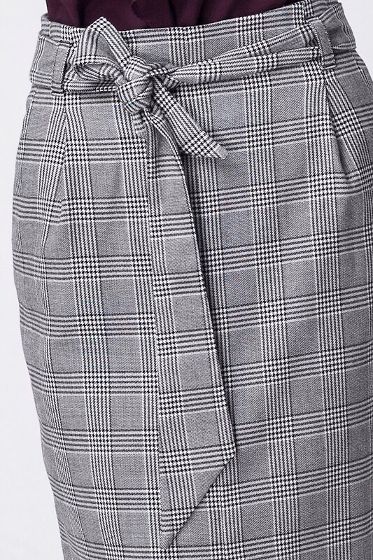 VILATTE Юбка 568104 D26.367 серый-черный