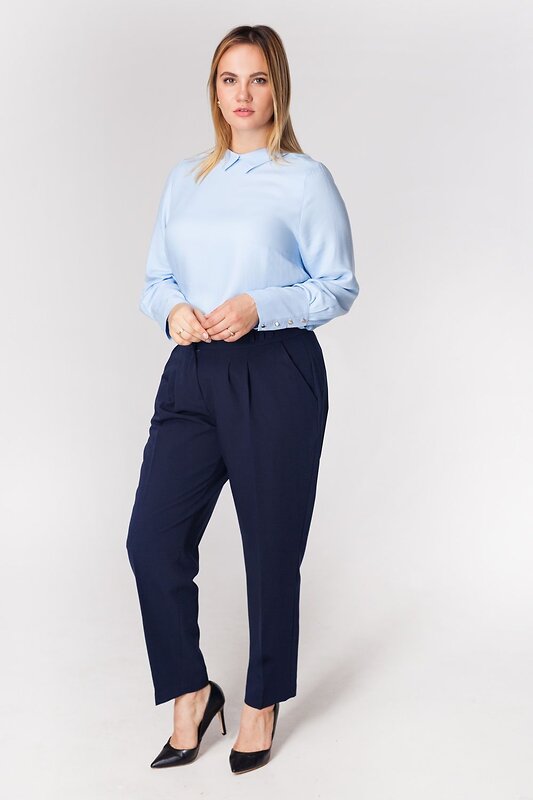 VILATTE Блузка 568109 D29.644 светло-голубой