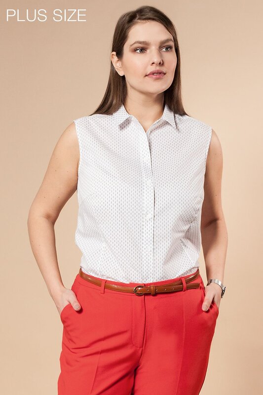 VILATTE Блузка 568112 D29.653 белый_принт