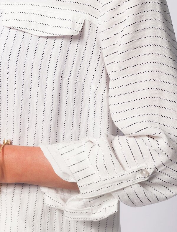 VILATTE Блузка 568114 D29.661 белый-синий