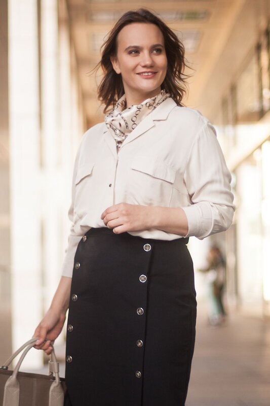 VILATTE Блузка 568117 D29.668 светло-бежевый