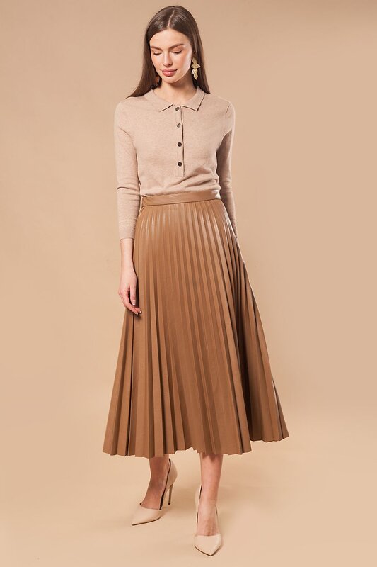 VILATTE Джемпер 568144 D39.463 светло-бежевый