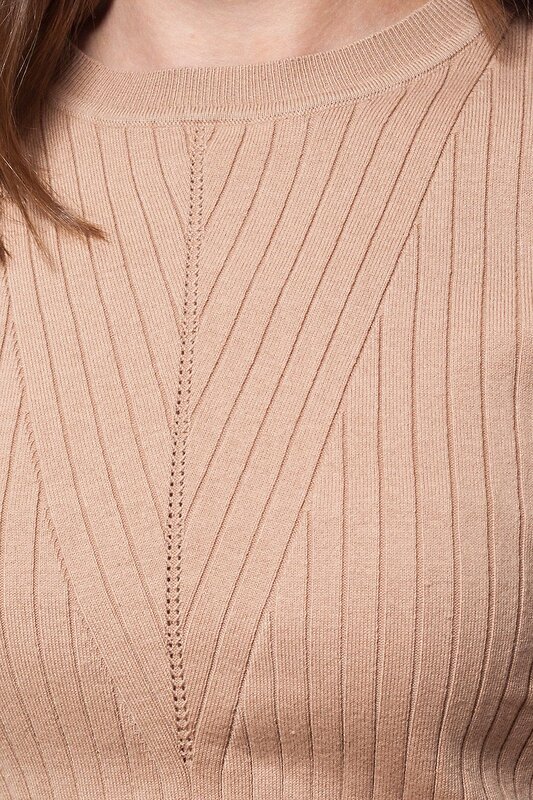 VILATTE Джемпер 568147 D39.464 темно-бежевый