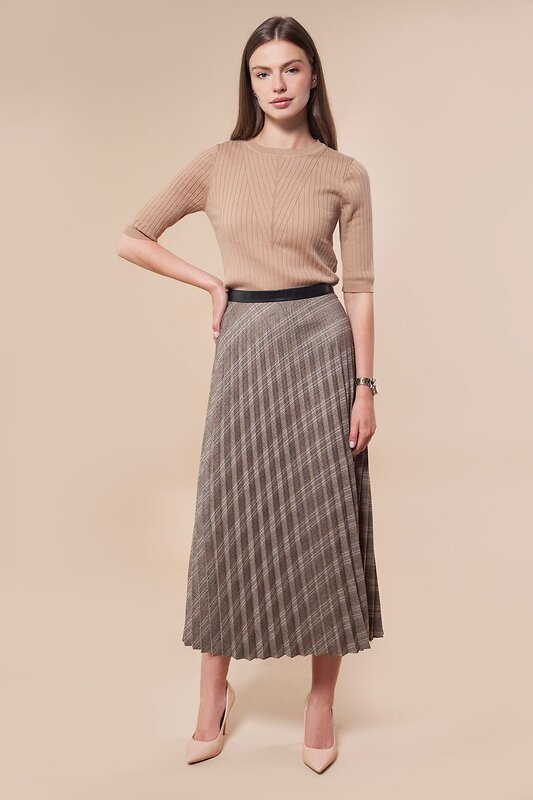 VILATTE Джемпер 568147 D39.464 темно-бежевый