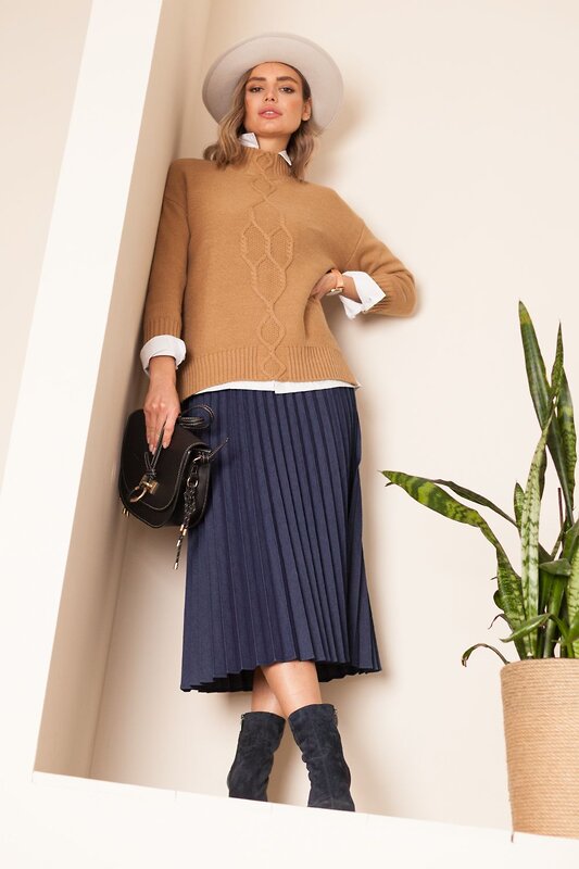 VILATTE Джемпер 568148 D39.469 бежевый