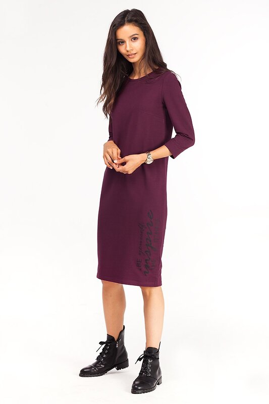 VILATTE Платье 568150 D42.178 бордовый