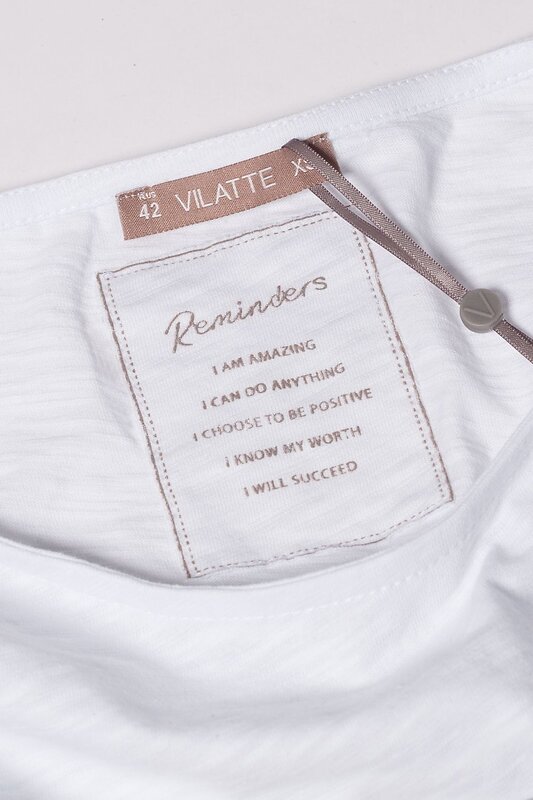 VILATTE Футболка 568168 D49.724 белый_keep it real