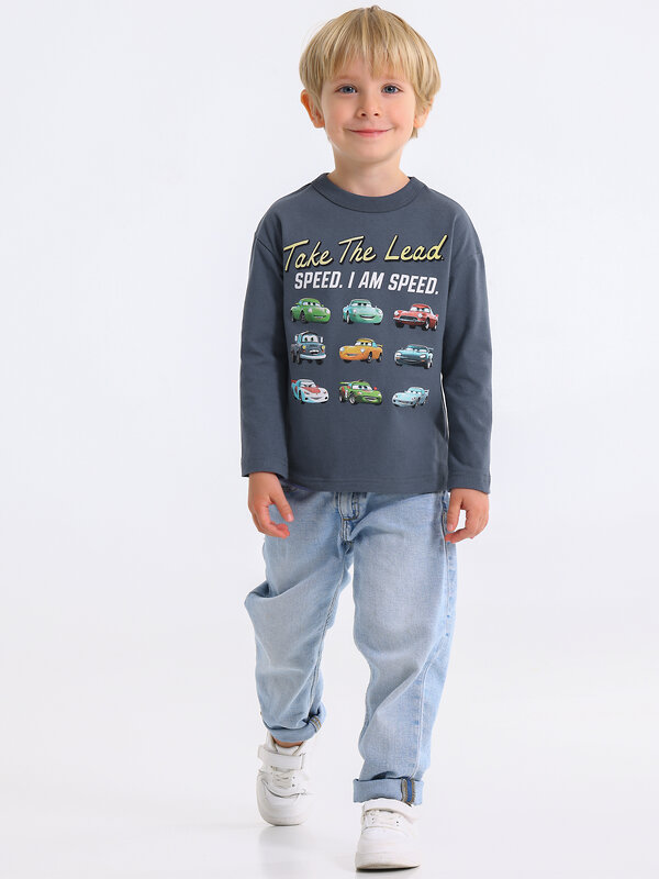 Апрель Лонгслив 568183 1ПДЛД4981001 темно-серый