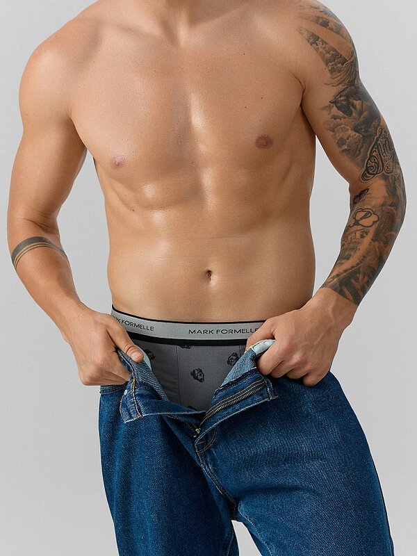MARK FORMELLE Трусы 568234 411228 зубры на т.сером