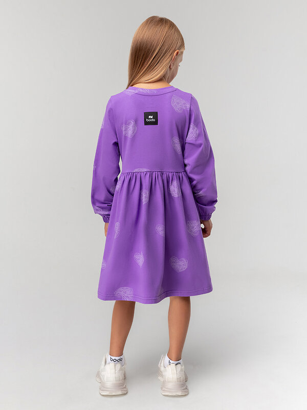 Bodo Платье 568248 18-189MD фиолетовый (белый)
