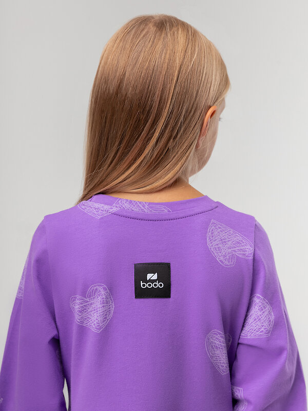 Bodo Платье 568248 18-189MD фиолетовый (белый)