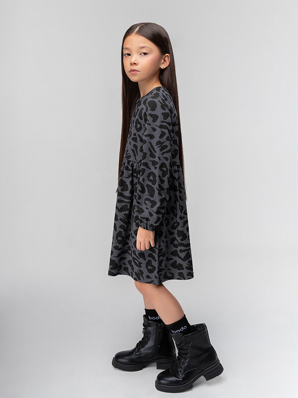 Bodo Платье 568249 18-189MD серый (черный)
