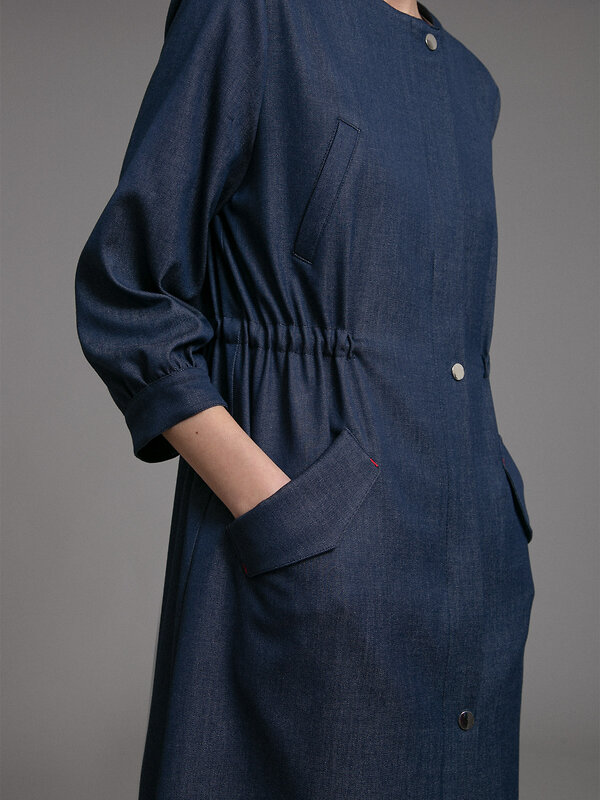 Emka Fashion Плащ 93983 T002/rayona синий