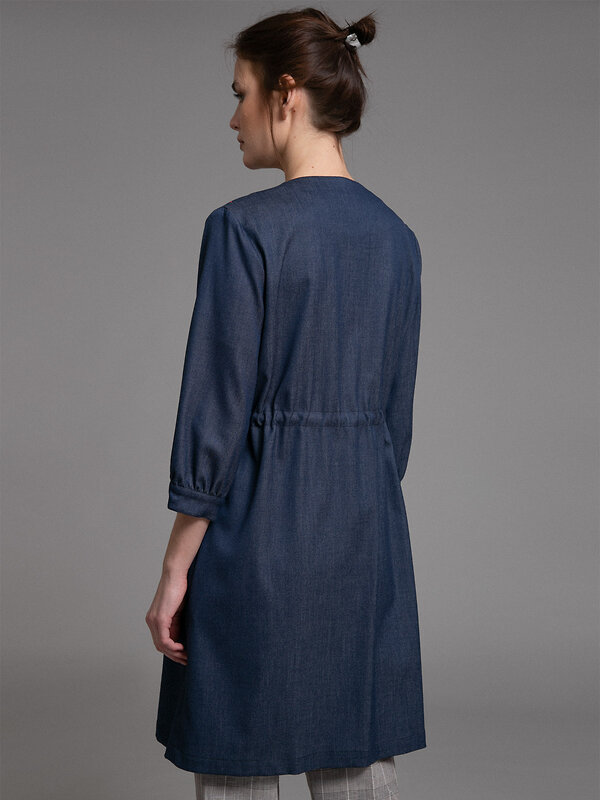 Emka Fashion Плащ 93983 T002/rayona синий