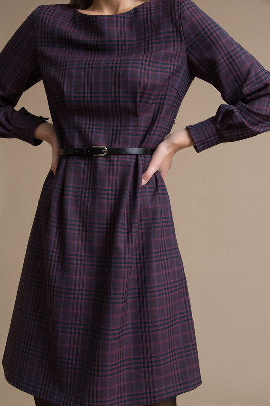 Emka Fashion Платье 94032 PL1059/hong бордовый