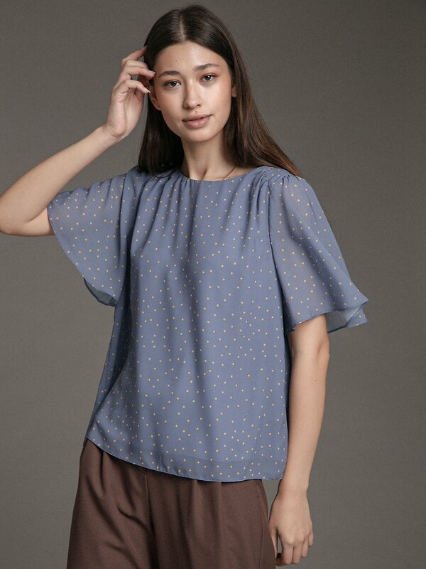 Emka Fashion Блузка 94601 B2513/dressy фиолетовый