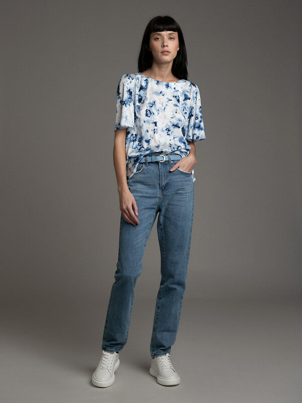 Emka Fashion Блузка 94602 B2513/arusa голубой