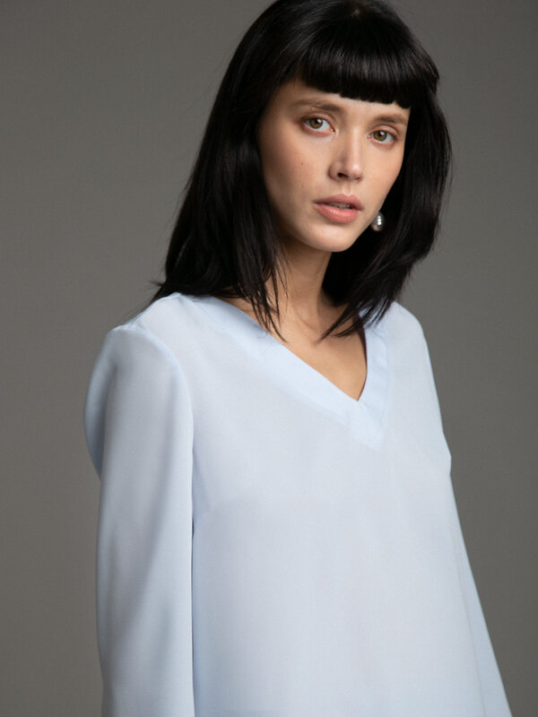 Emka Fashion Блузка 94607 B2502/lubomila голубой