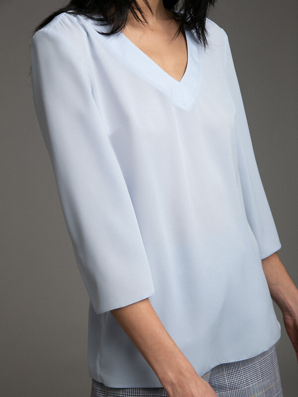 Emka Fashion Блузка 94607 B2502/lubomila голубой