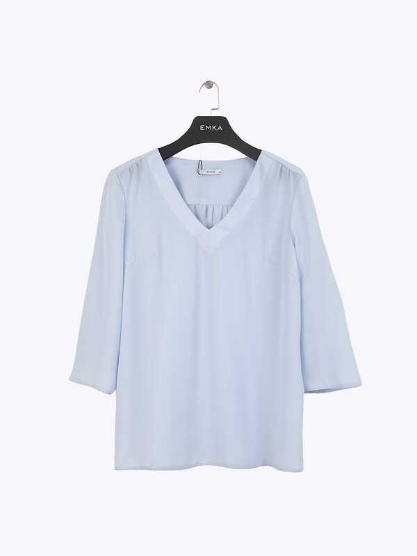 Emka Fashion Блузка 94607 B2502/lubomila голубой