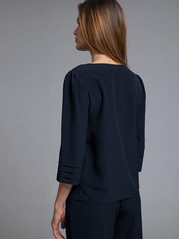 Emka Fashion Блузка 94609 B2501/nitesa темно-синий