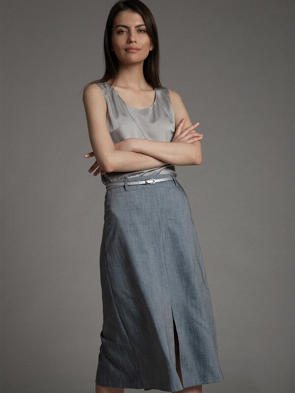 Emka Fashion Юбка 94612 S879/elegant синий