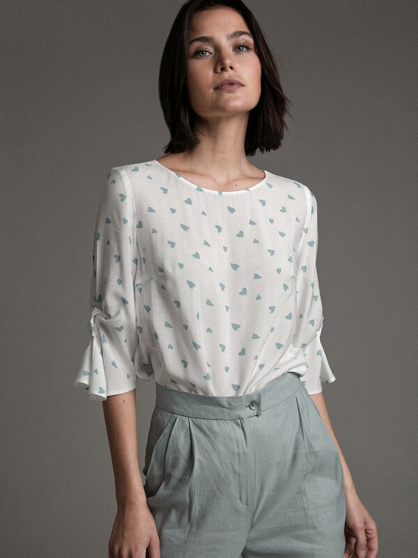 Emka Fashion Блузка 94622 B2463/river молочный