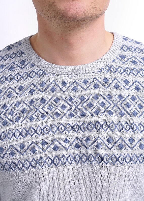 CLEVER Джемпер 97315 482032хпэ меланж св.серый