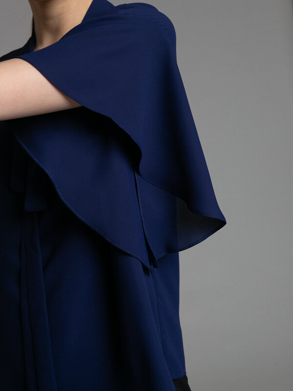 Emka Fashion Блузка 98857 B2516/beni темно-синий