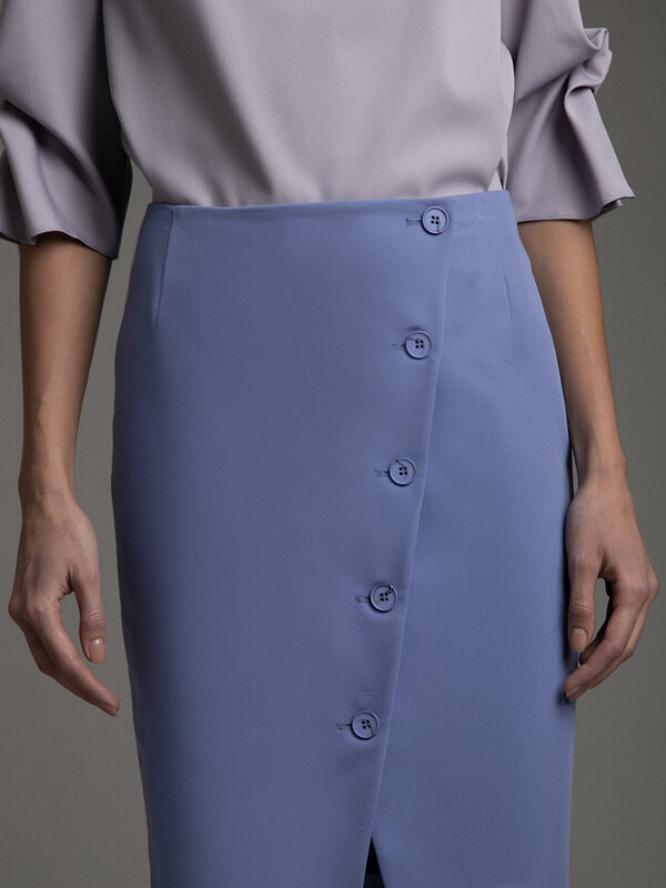 Emka Fashion Юбка 100379 S894/dhaka сиреневый