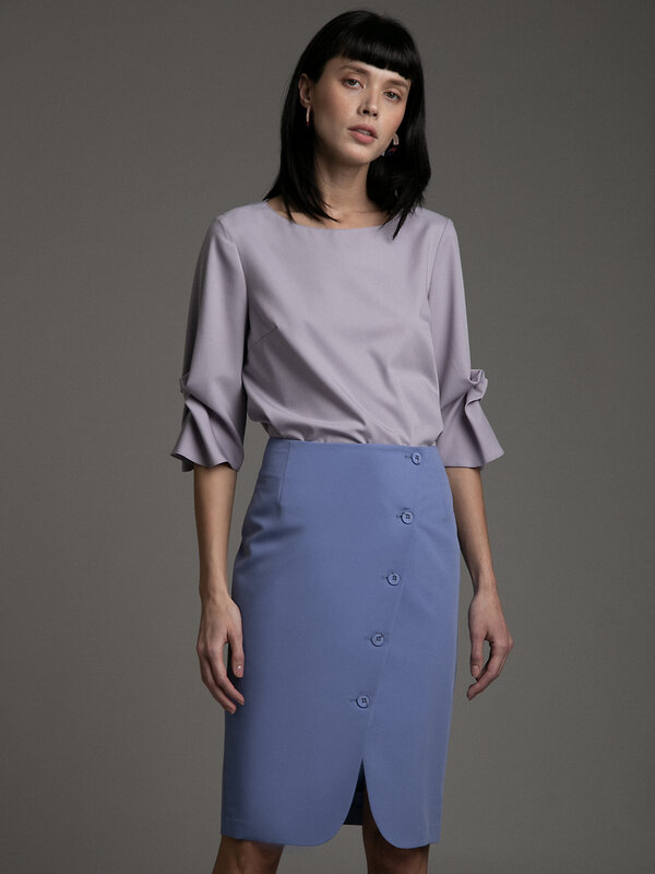 Emka Fashion Юбка 100379 S894/dhaka сиреневый