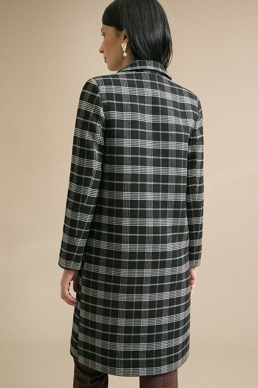 Emka Fashion Пальто 100979 R026/bono черный, белый