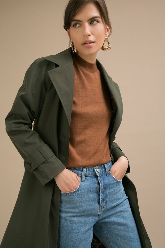 Emka Fashion Плащ 100981 T018/yuko хаки