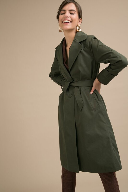 Emka Fashion Плащ 100981 T018/yuko хаки