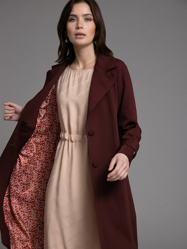 Emka Fashion Плащ 100994 T018/loana бордовый