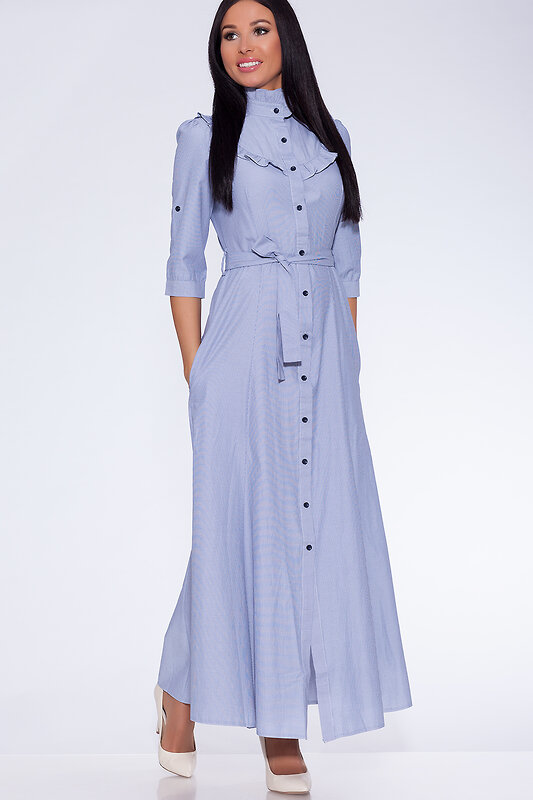Emansipe Платье-рубашка 15290 442.31.0236 Сине-белый/мелкая полоска