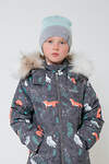 CROCKID Шапка 174185 КВ 20177/21ш светлая бирюза, св.серый меланж