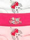 PELICAN Трусы 177595 GULB3278/1(3) Белый/малиновый/розовый