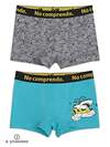PELICAN Трусы 256161 BUHB3289(2) Серый/бирюза