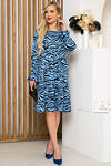 LT Collection Платье 262607 П4623 голубой, чёрный