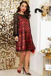 LT Collection Платье 263853 П4636 красный, чёрный