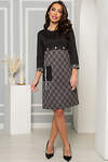 LT Collection Платье 271333 П4890 черный/серый