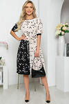 LT Collection Платье 284187 П5432 бежевый, чёрный