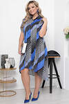 LT Collection Платье 300907 П5821 чёрный, синий