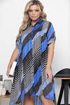 LT Collection Платье 300907 П5821 чёрный, синий
